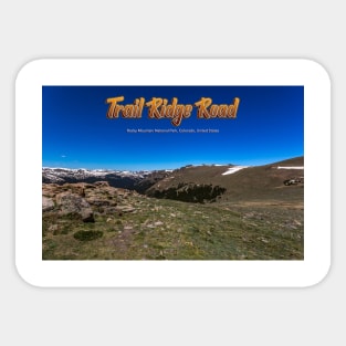 Trail Ridge Road in Rocky Mountain National Park Sticker